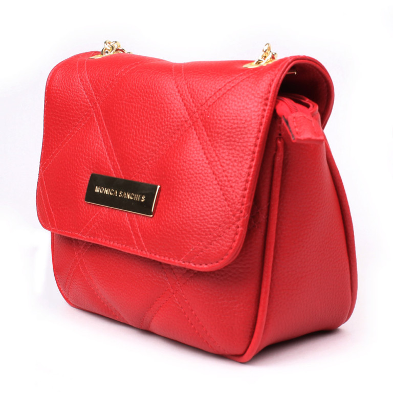 Bolsa Mini Bag Feminina Canguru Vermelho 3718 - Monica Sanches