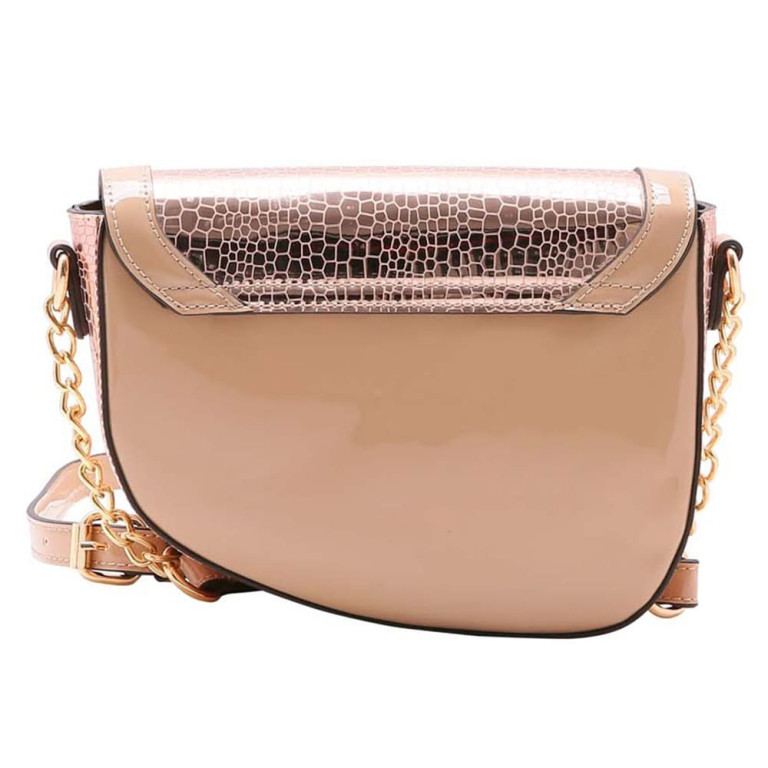 Bolsa Minibag Chenson Feminina Metalizado Transversal Dourada 3483515