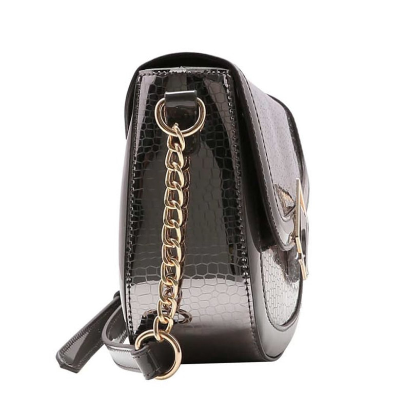 Bolsa Minibag Chenson Feminina Metalizado Transversal Prata 3483515
