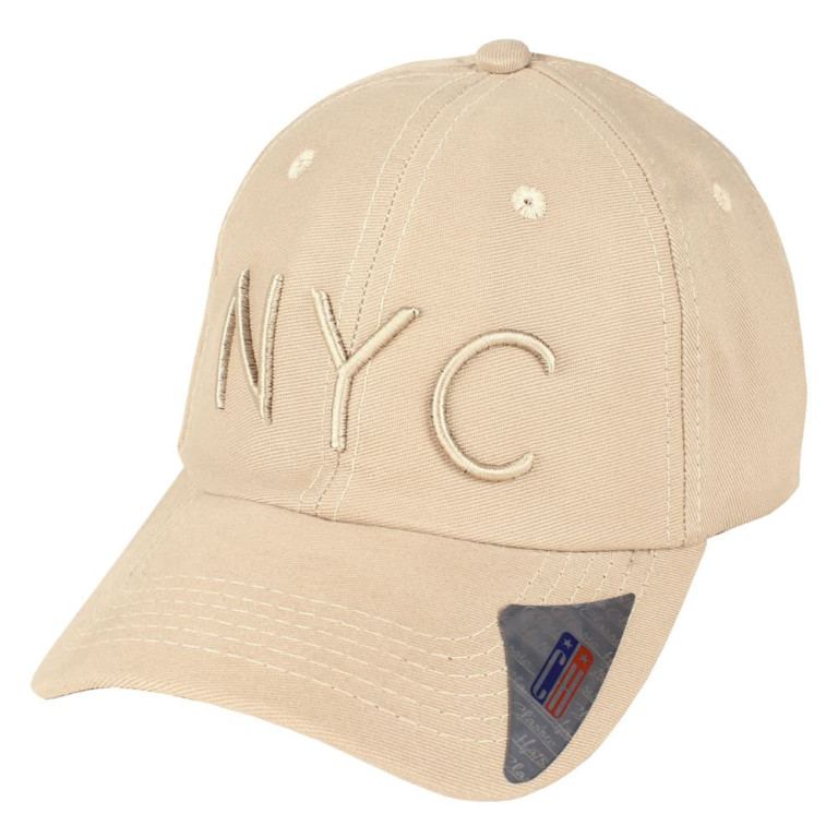 Boné Aba Curva Strapback Classic Hats NYC Bege