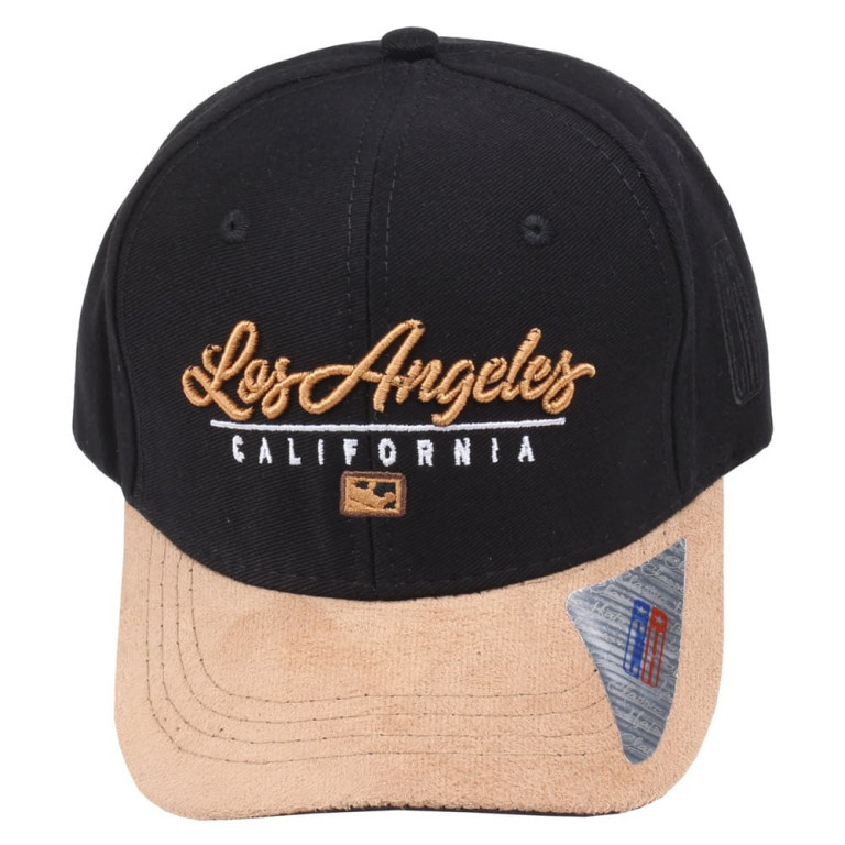 Boné Infantil Aba Curva Classic Hats Los Angeles Preto/Marrom