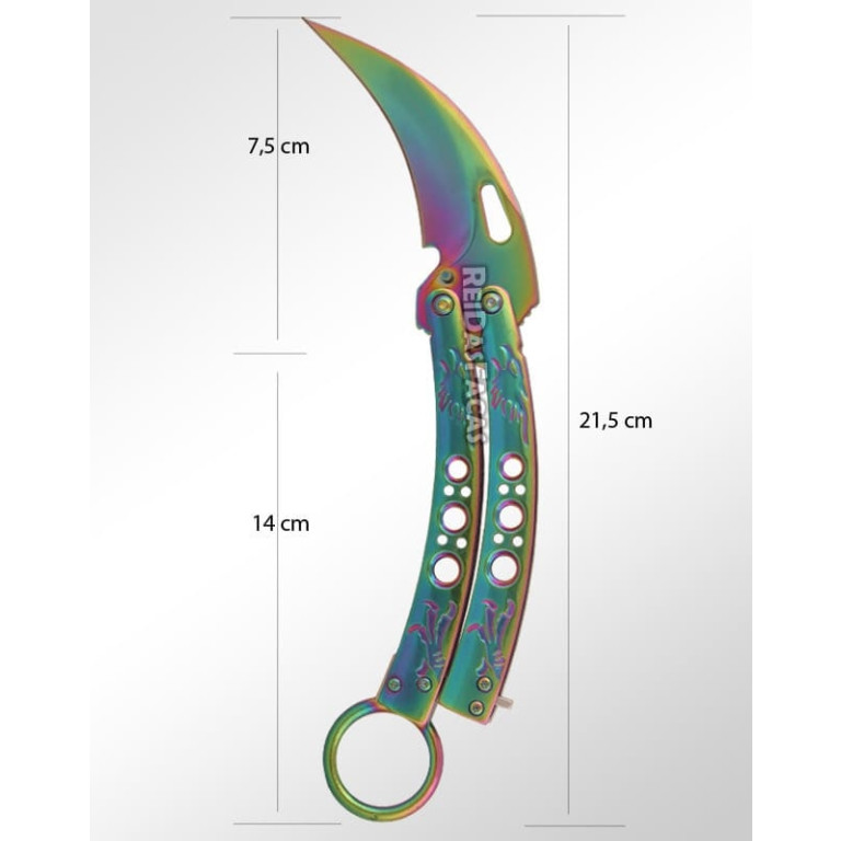 Canivete Karambit Butterfly Color BL911