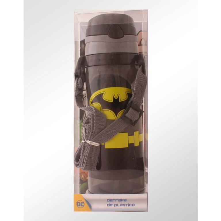 Garrafa Plástica Batman com canudo 550 ml
