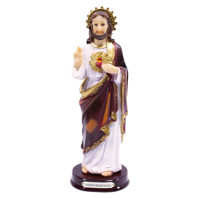 Imagem Sagrado Coração de Jesus em Resina 21,5 cm 1