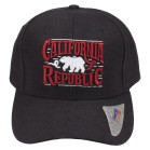 Boné Aba Curva Classic Hats Twill Califórnia Republic Preto 2