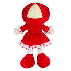 Boneca de Pano com Vestido Vermelho 60 cm 3