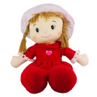 Boneca de Pano com Vestido Vermelho 60 cm 4